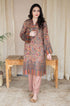 Aisling - 2PC Unstitched Dhanak Printed Shirt with Plain Dhanak Trousers - WB1141