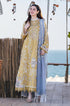 Qalamkaar - 3PC Unstitched Lawn Chicken Kari Embroidered Shirt with Embroidered Slub Net Dupatta -WB1040