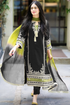 OMAL BY KOMAL-LAWN 3PC EMBROIDERY WITH BAMBER CHIFFON DYE AND DYE DUPATTA-HG-2758-BLACK